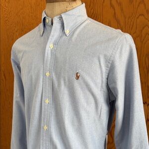 Polo by Ralph Lauren Men's size Medium Sky Blue Button-Down Shirt long sleeved